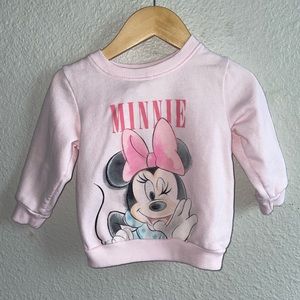 Pink Minnie Mouse Toddler Sweater